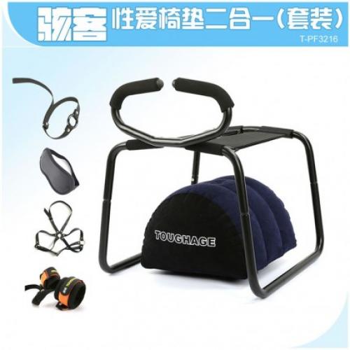 体位道具-TOUGHAGE-TOUGHAGE 蹦床性爱椅垫二合一套装 情趣家具